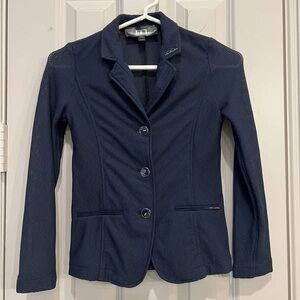 Alessandro Albanese Navy Kids mesh equestrian show jacket